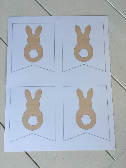 Bunny, Eggs, and Carrots Banner - Blushes & Blooms