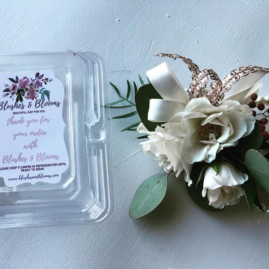 White Spray Rose Corsage