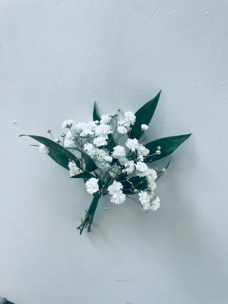 Baby's Breath Boutonniere