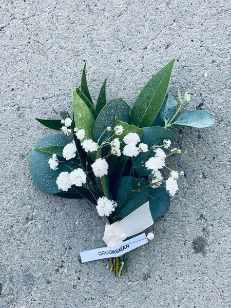 Baby's Breath Boutonniere