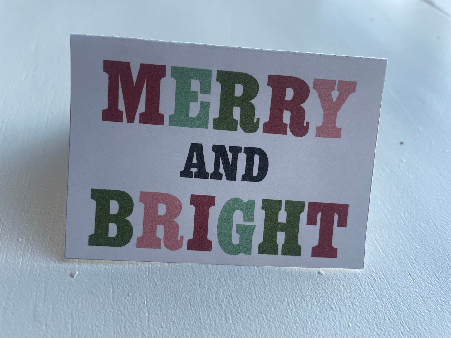 Merry & Bright Gift Tag, Card, Banner Bundle