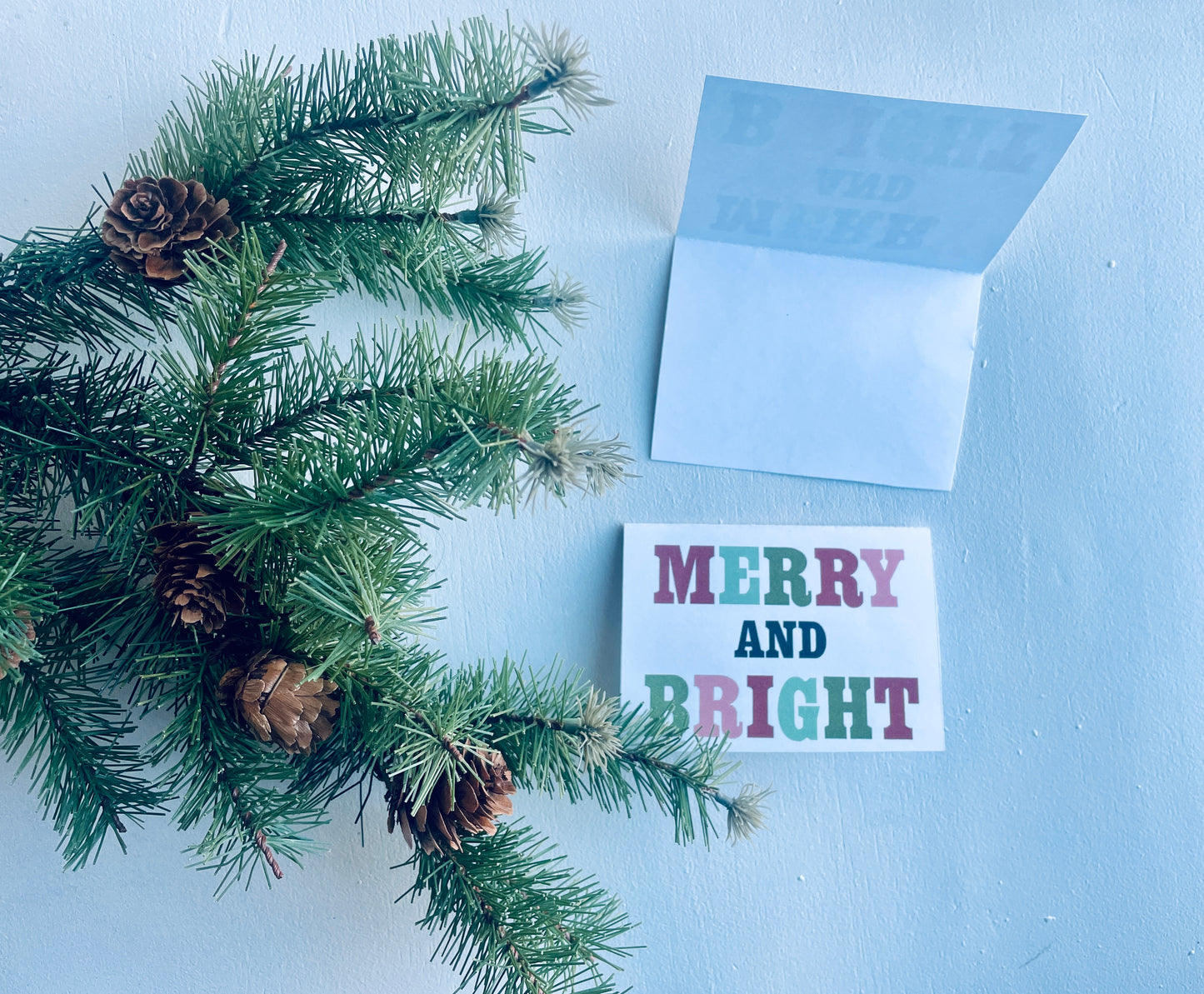 Merry & Bright Gift Tag, Card, Banner Bundle