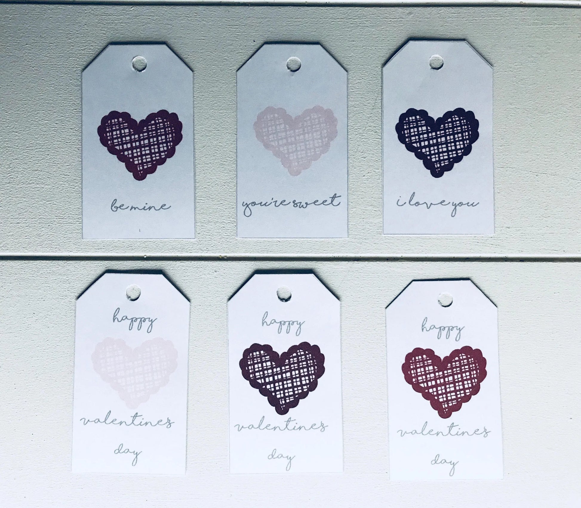 Valentine Printable Gift Tags - Blushes & Blooms