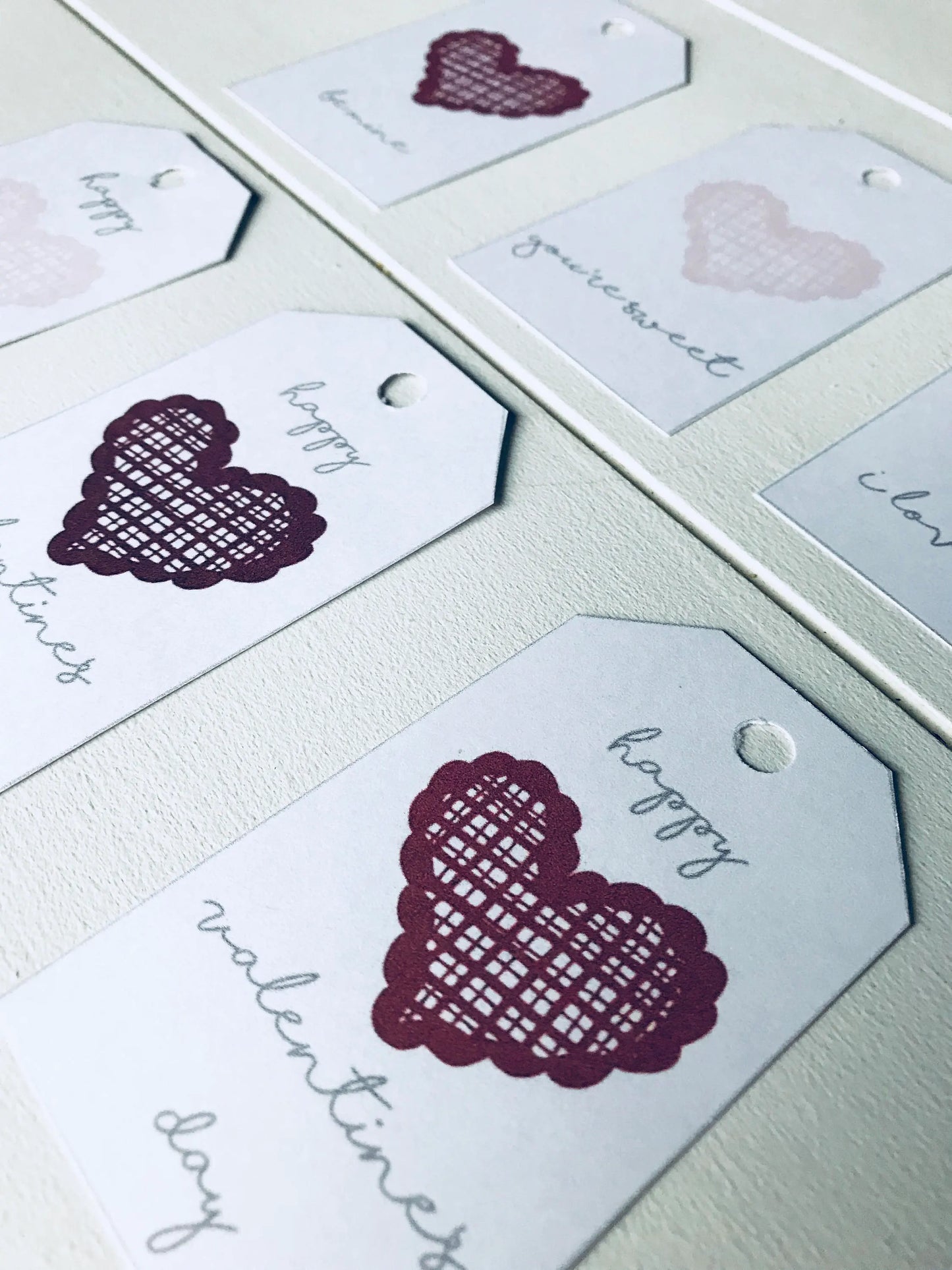 Valentine Printable Gift Tags - Blushes & Blooms