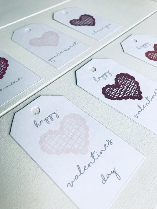 Valentine Printable Gift Tags - Blushes & Blooms
