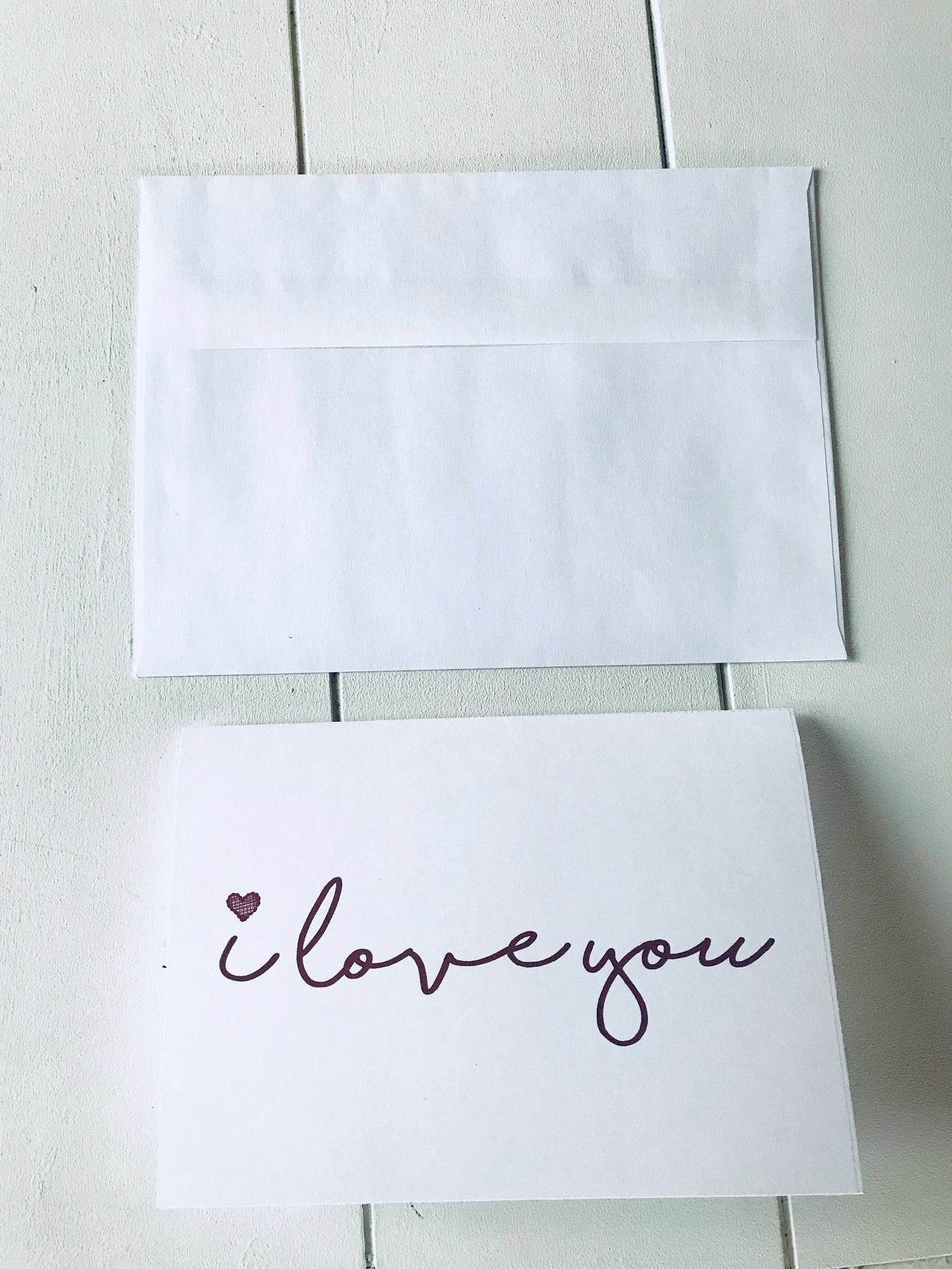 I love you printable card - Blushes & Blooms