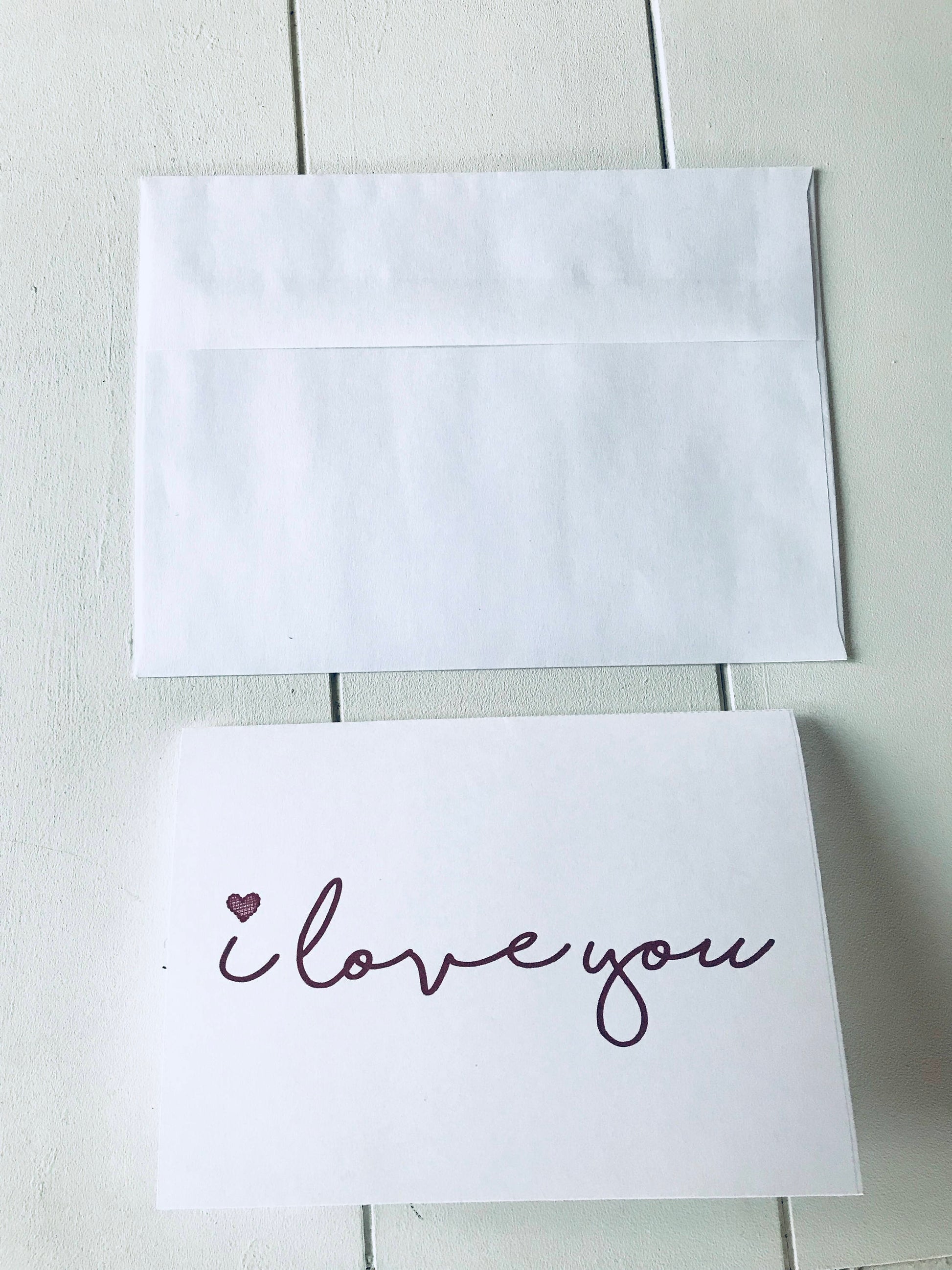 I love you printable card - Blushes & Blooms