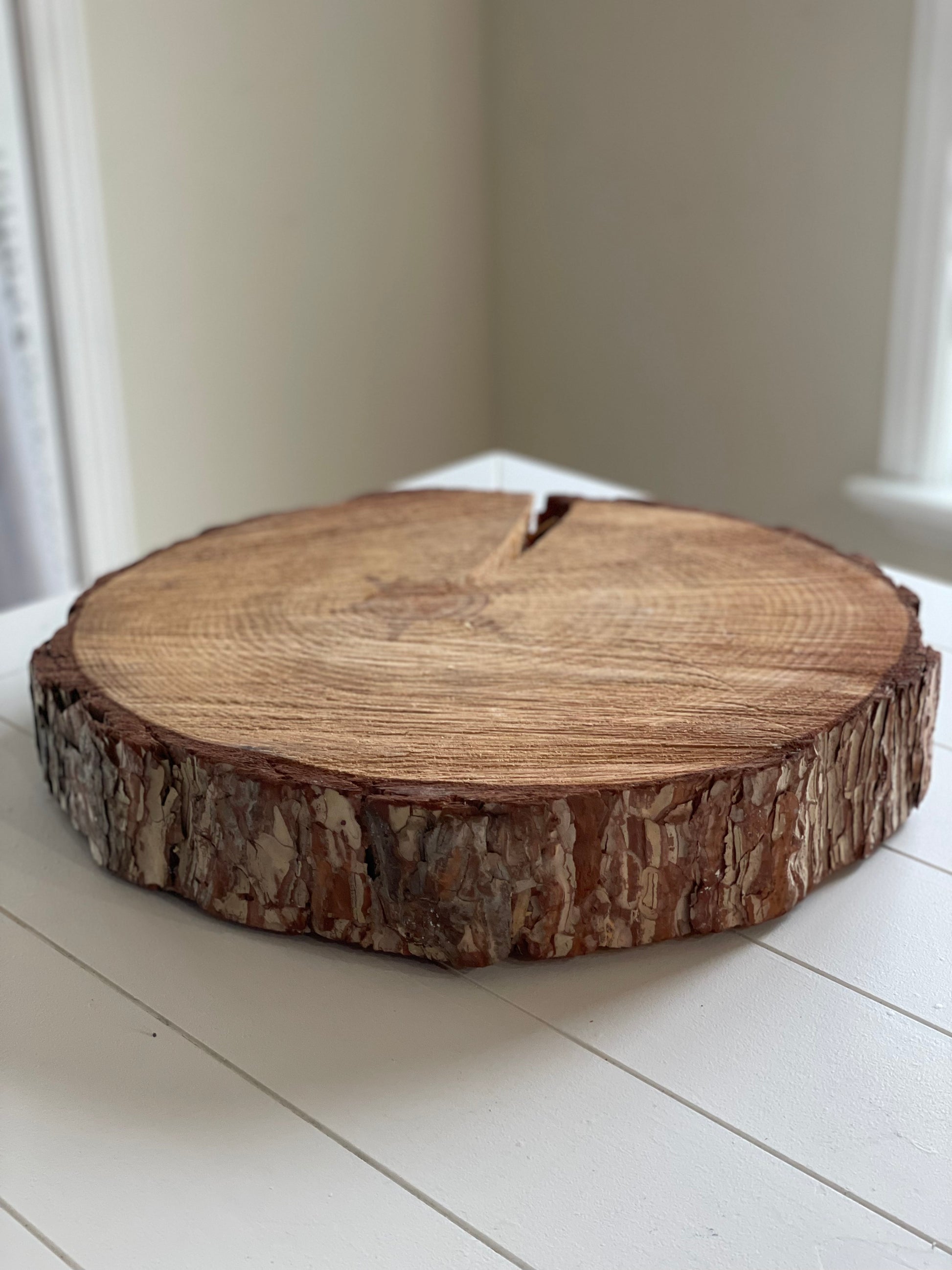 Large Wood Slice for Cake - Blushes & Blooms