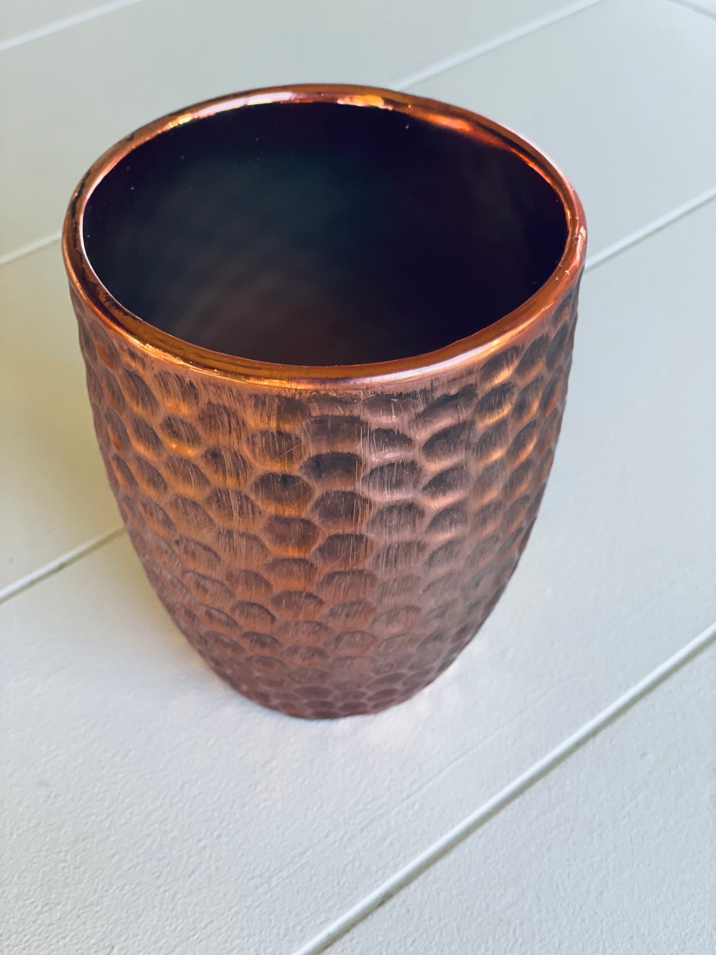 Small copper vase