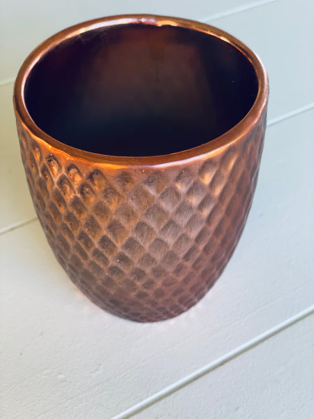 Small copper vase