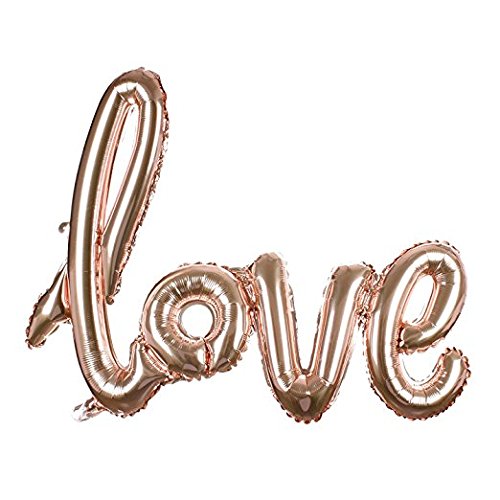 Rose gold "Love" balloon  {25 x 42 inches} - Blushes & Blooms