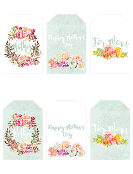 Happy Mother's Day Printable Floral Banner, Card, & Sign Kit - Blushes & Blooms