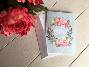 Mother's Day Printable Floral Card - Blushes & Blooms