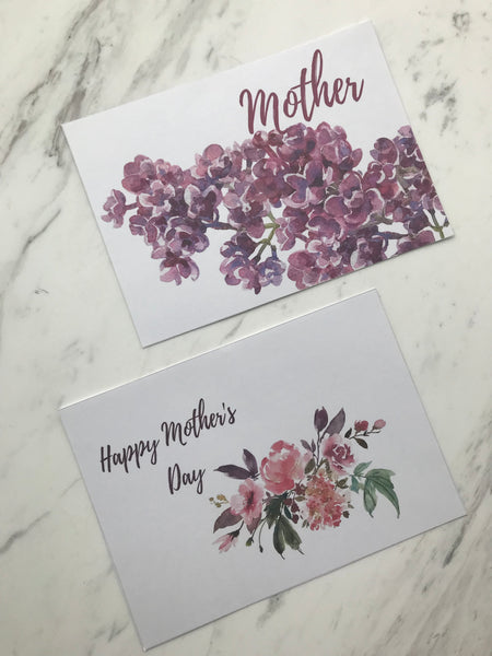 Mother's Day Printable Floral Banner, Floral Card, Floral Sign, & Floral Gift Tag Kit - Blushes & Blooms